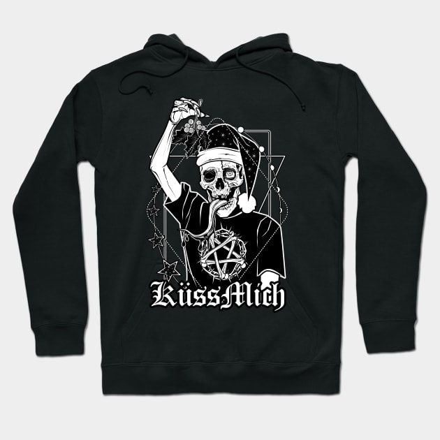 Kiss The Ghoul - Terry under the mistletoe Hoodie by Von Kowen